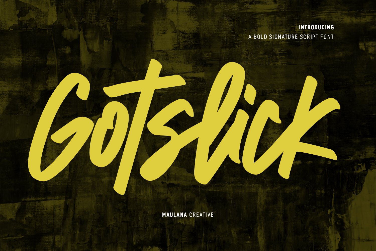 Gotslick Handwritten Script Font cover image.