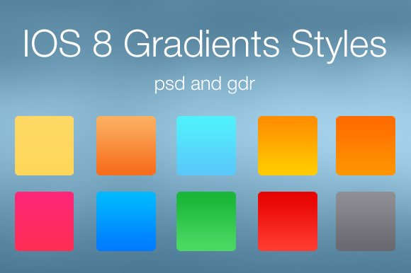 IOS 8 Gradients Stylescover image.