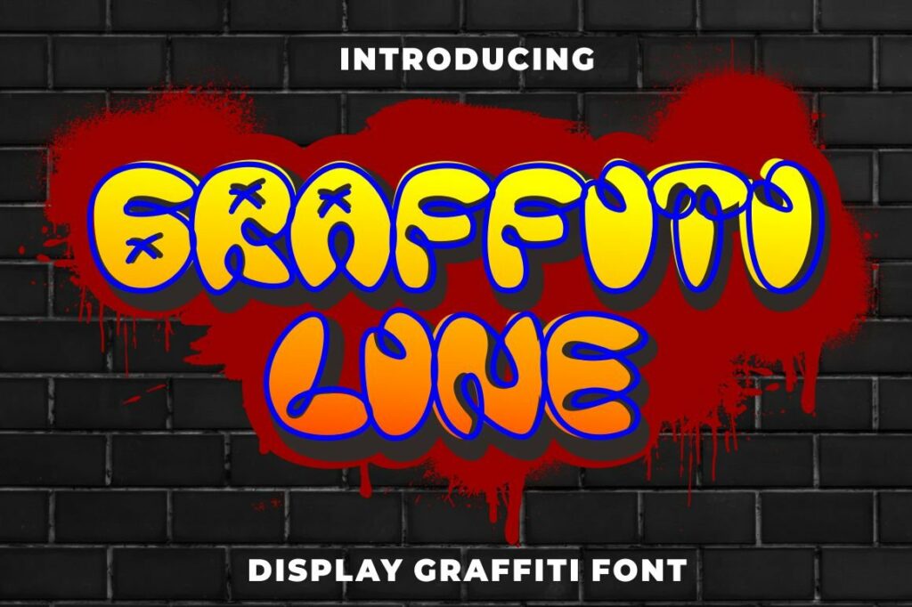 Graffiti Line - Display Graffiti – MasterBundles