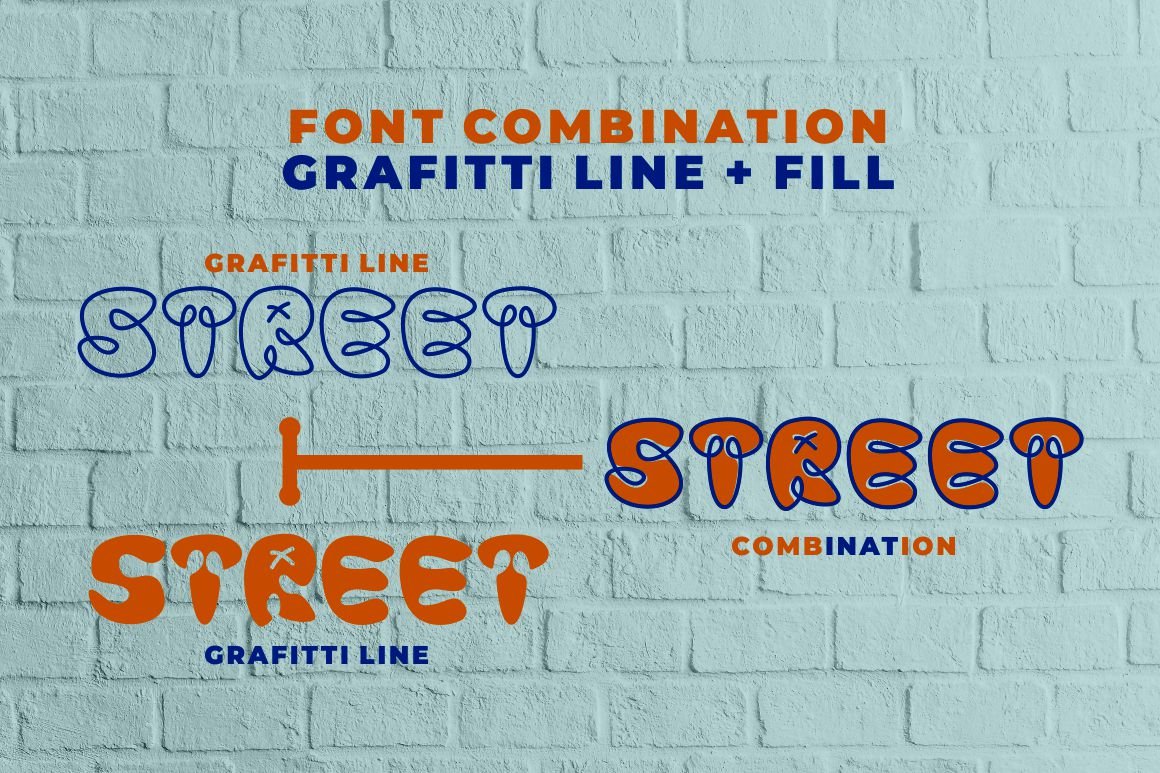 graffiti line display graffiti font 28529 426