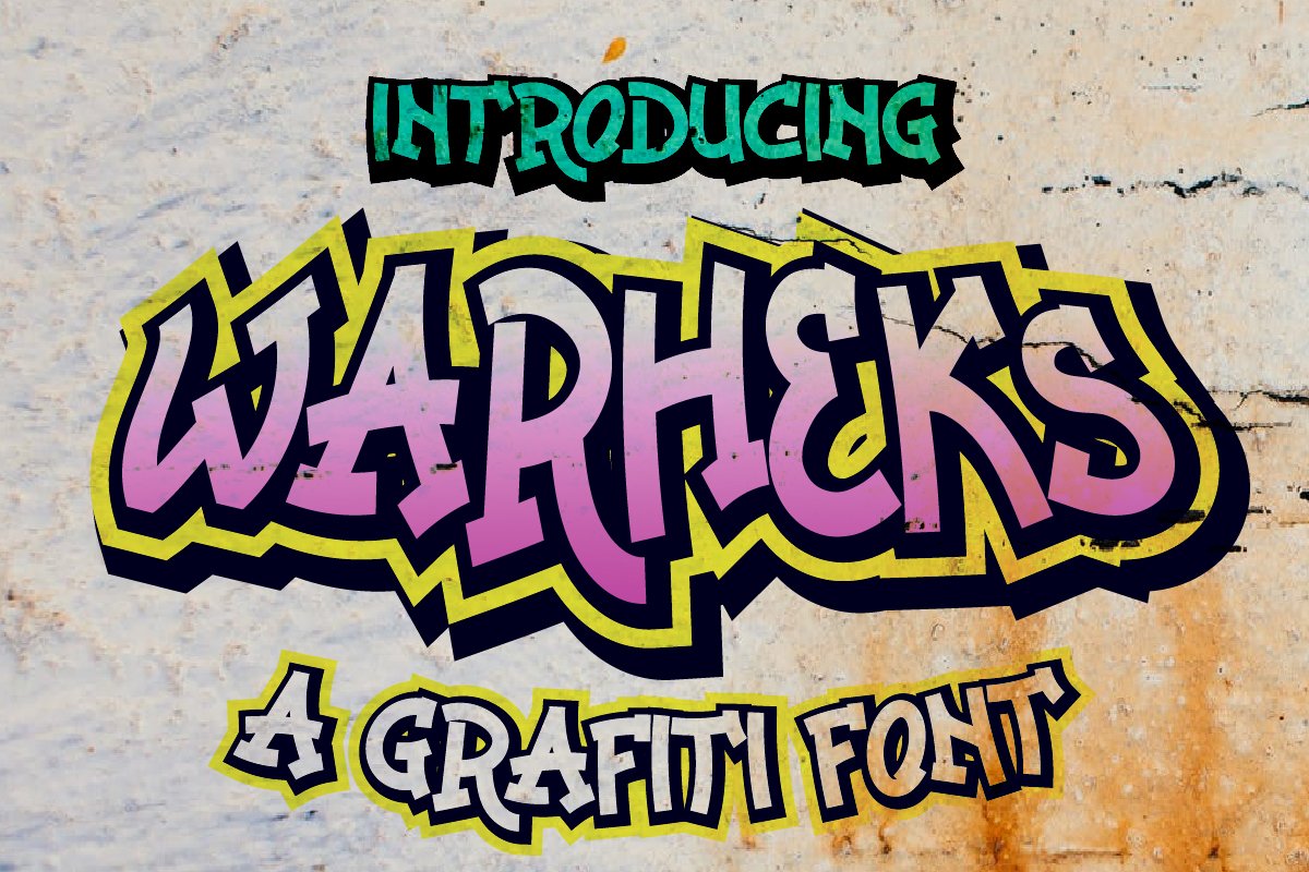 Warheks Graffiti Display Font cover image.