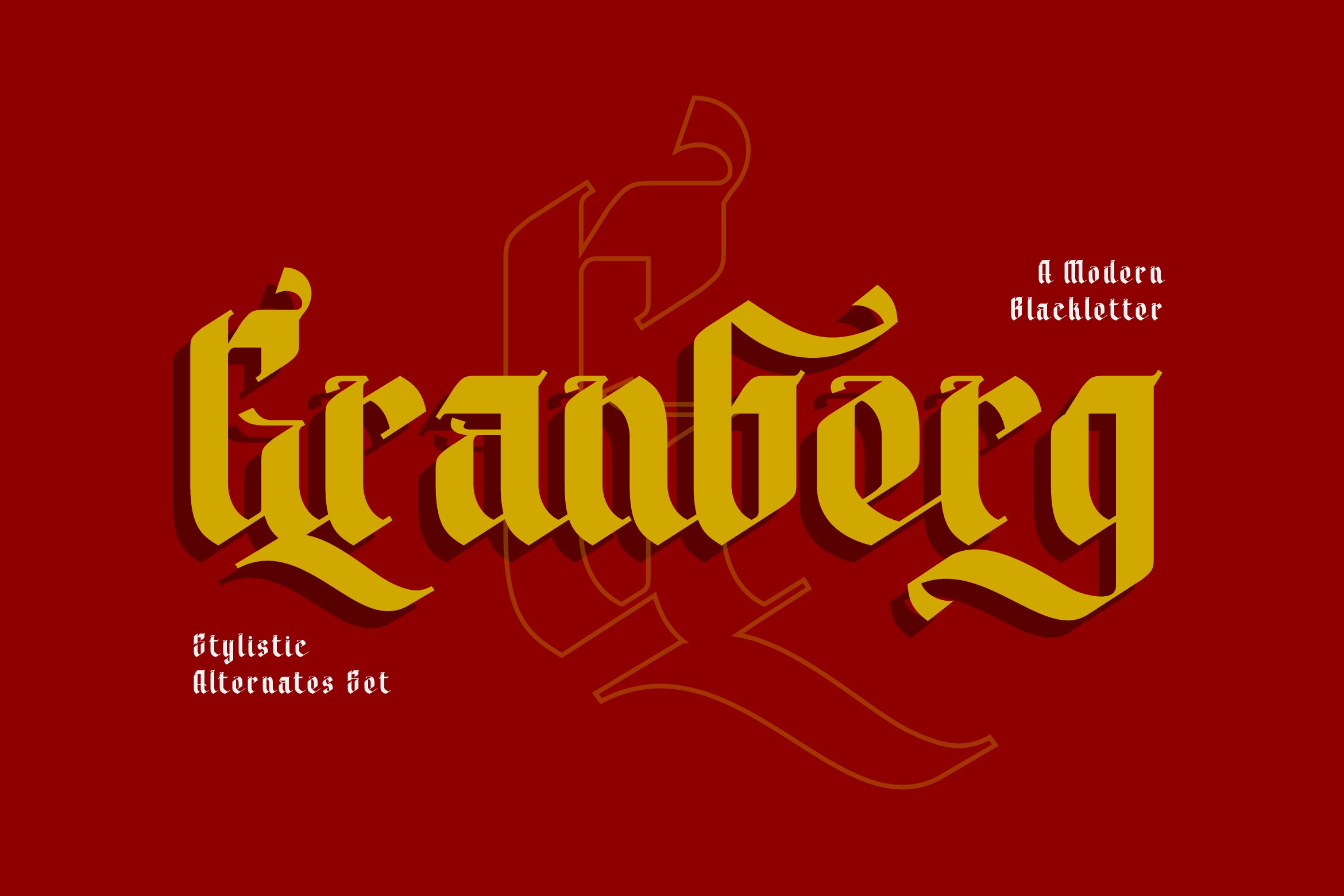 Granberg - Modern Blackletter Font cover image.