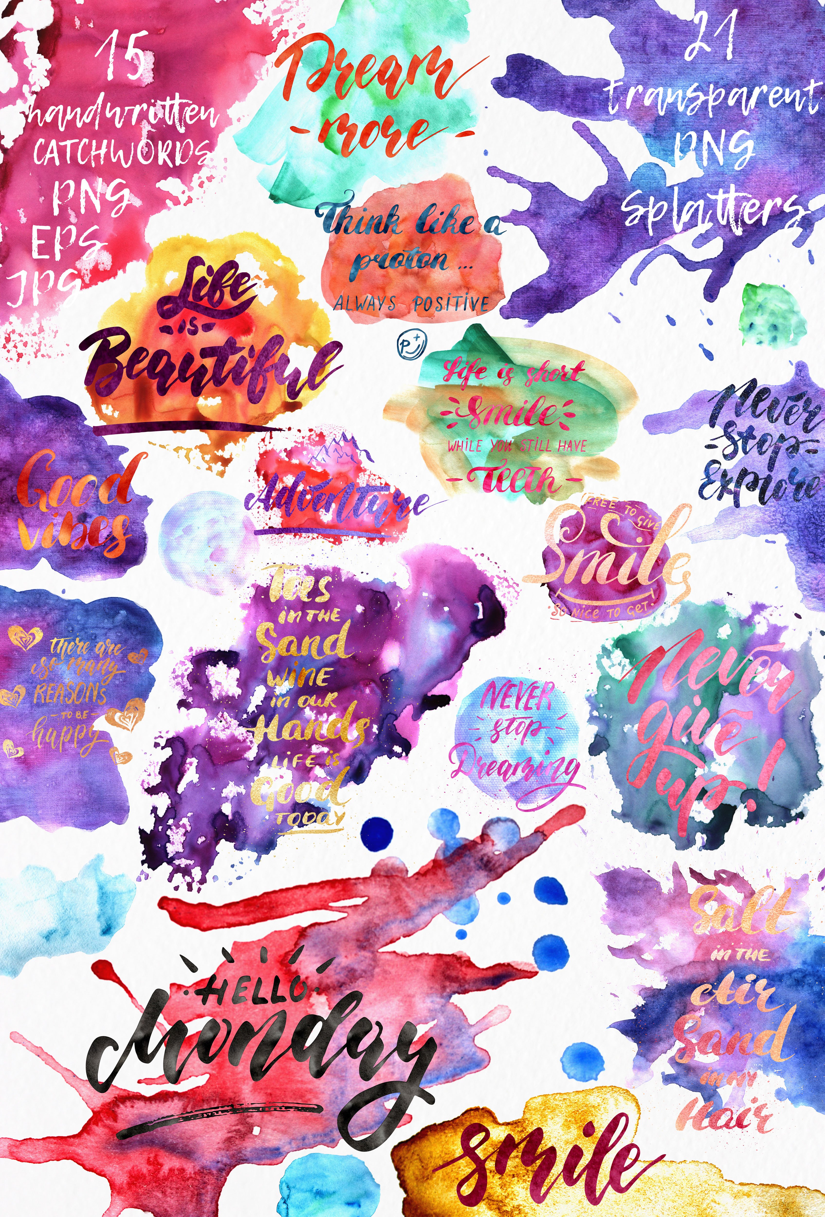 graphic splatters quotes preview 243