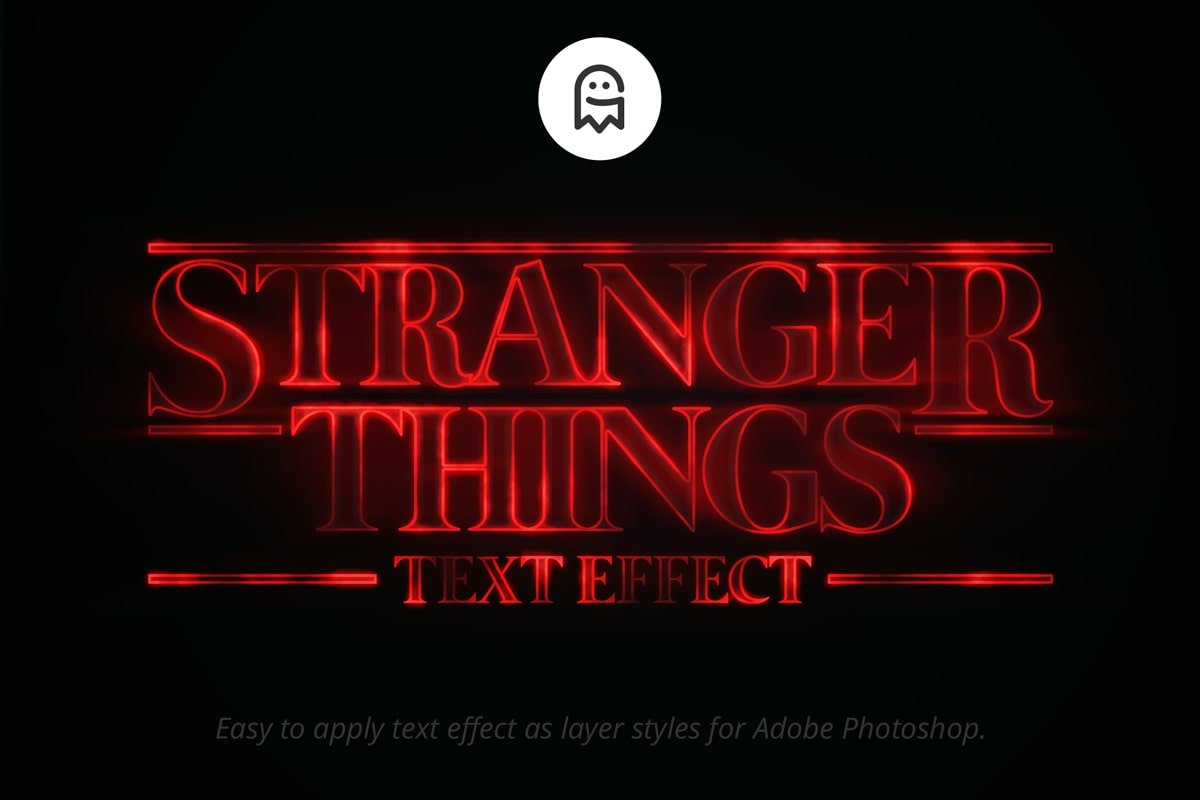 Stranger Things Text Effectcover image.