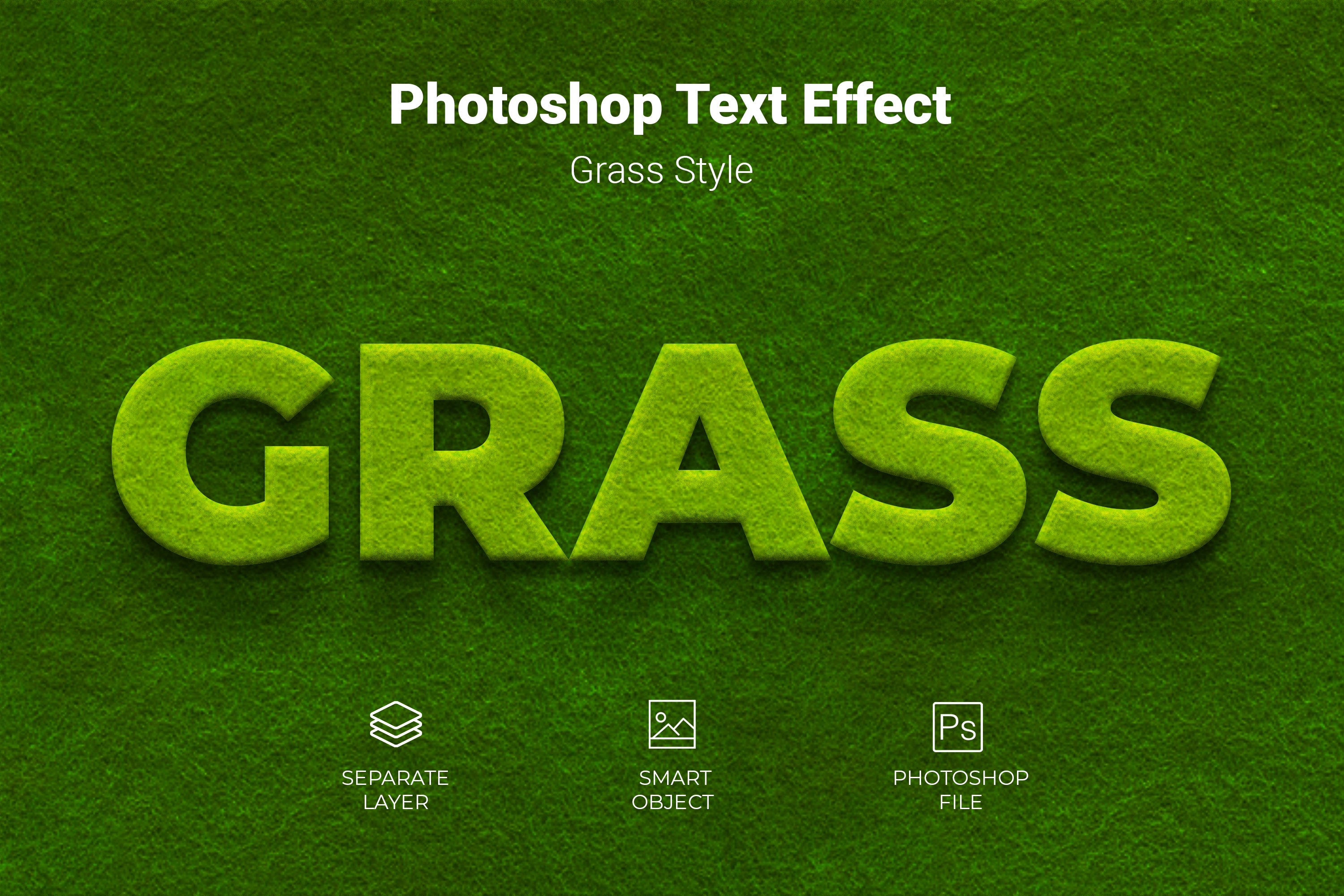 Grass Psd Text Style Effectcover image.