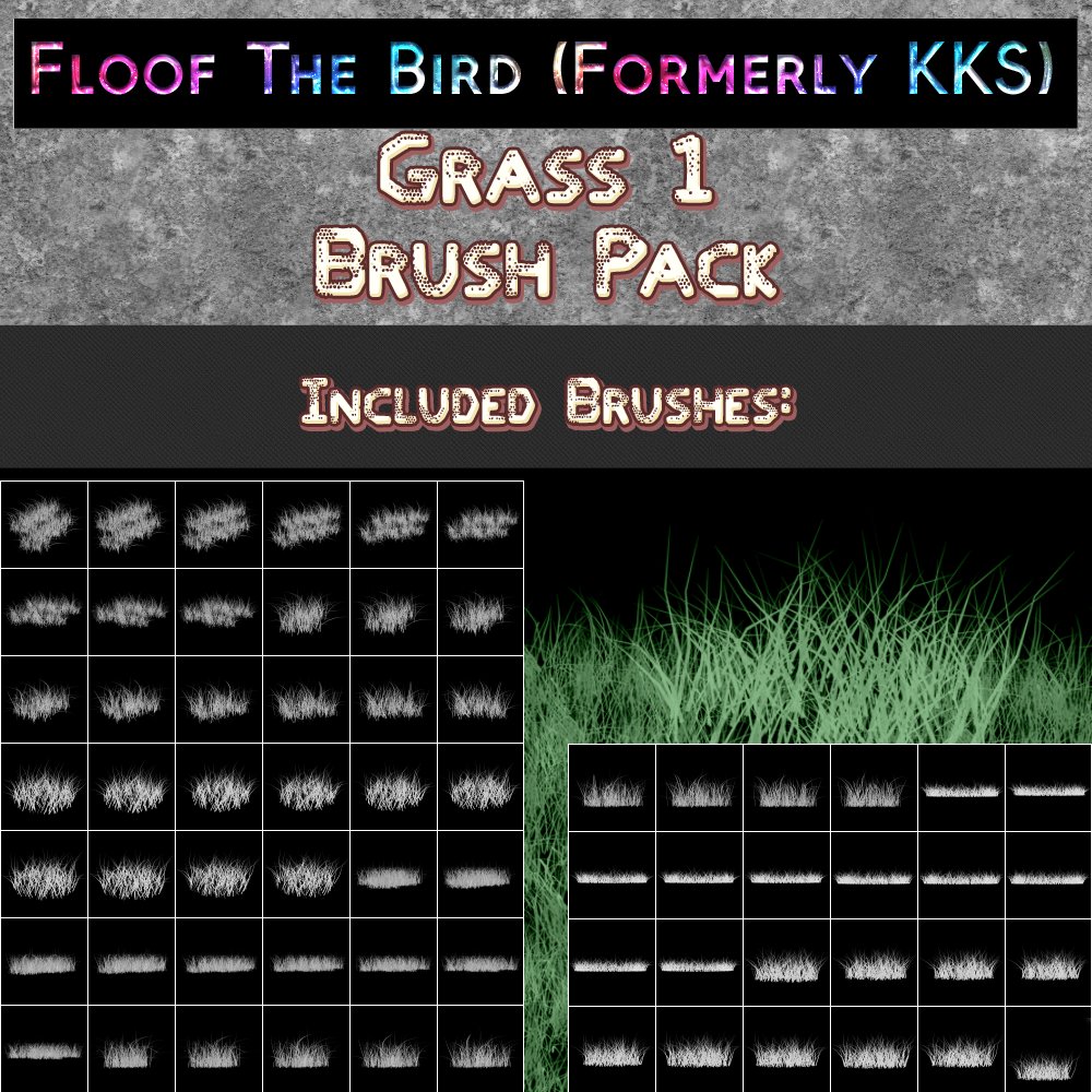 Grass 1 brush set by FloofTheBirdcover image.