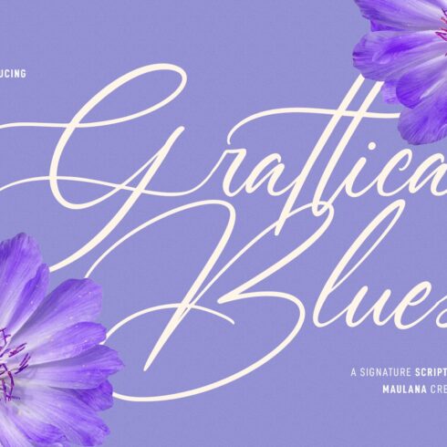 Grattica Blues Script Font cover image.