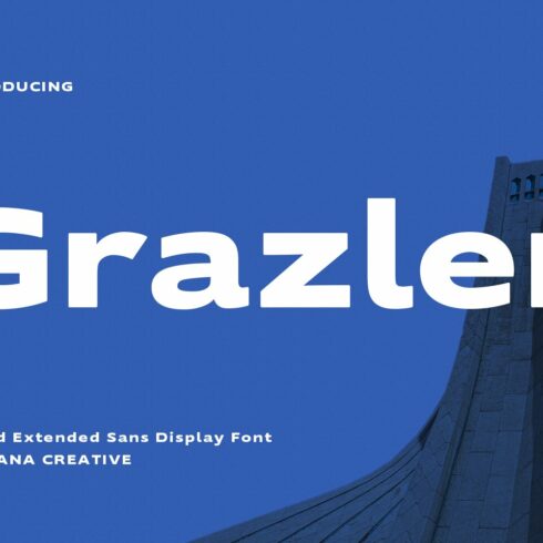 Grazler Bold Extended Sans Display cover image.