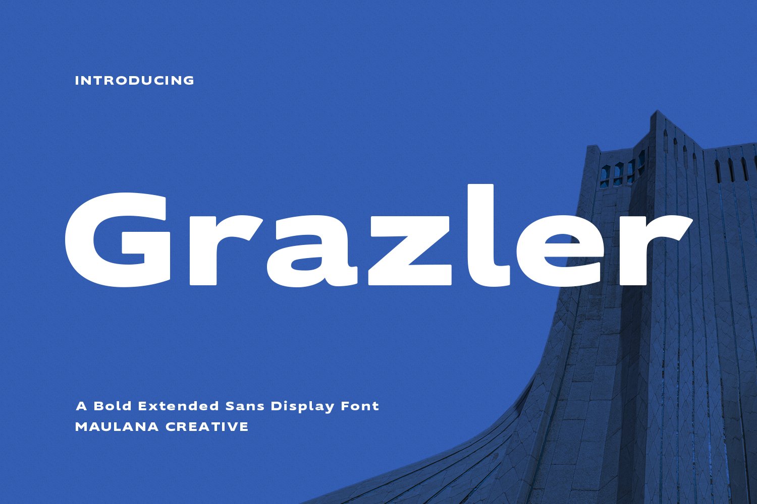 Grazler Bold Extended Sans Display cover image.