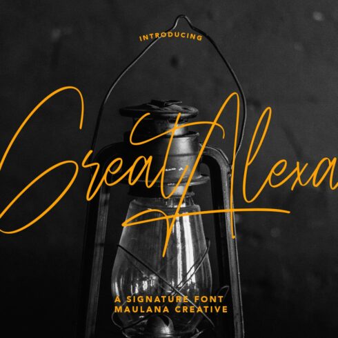 Great Alexa Signature Font cover image.