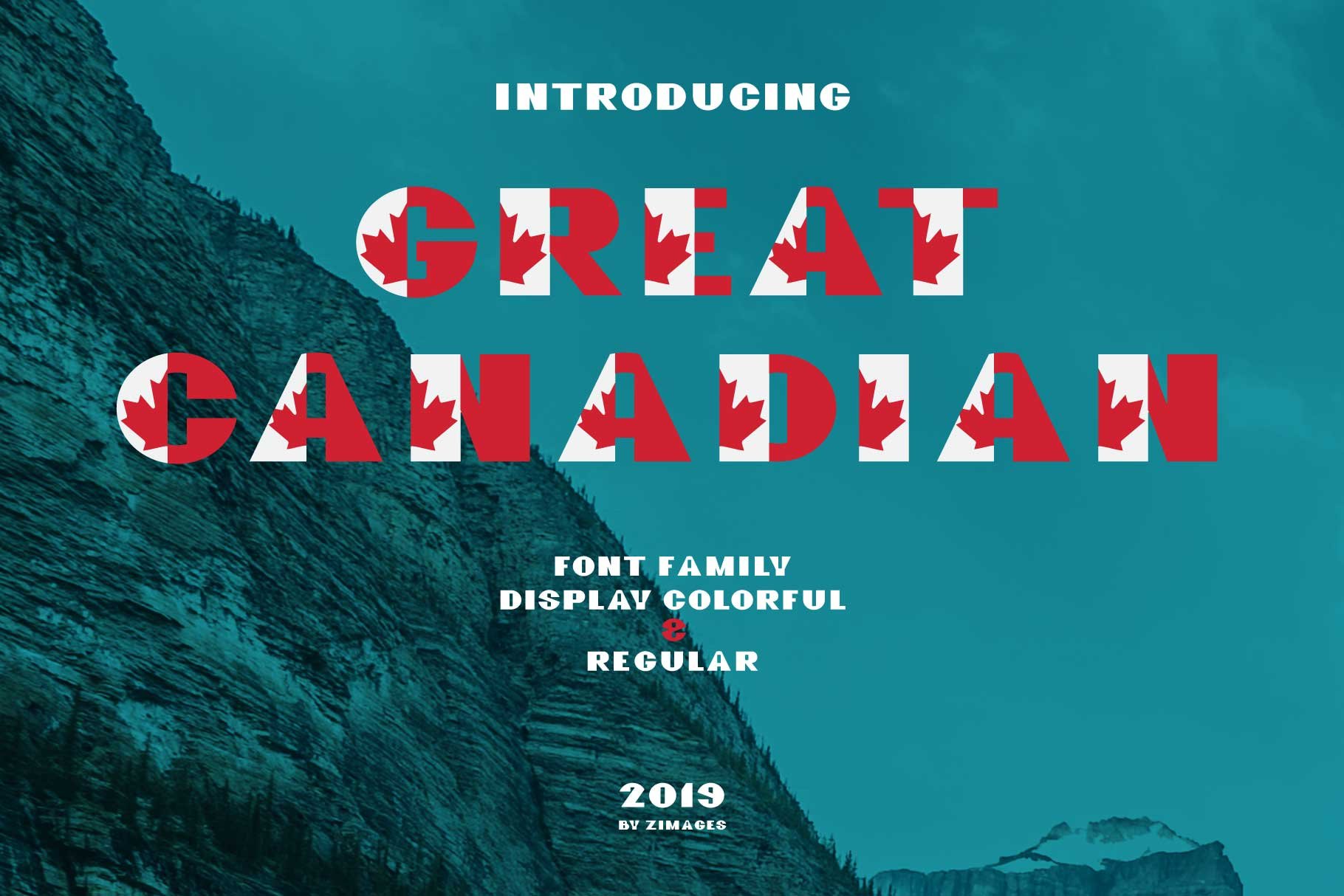 GreatCanadian-font family cover image.
