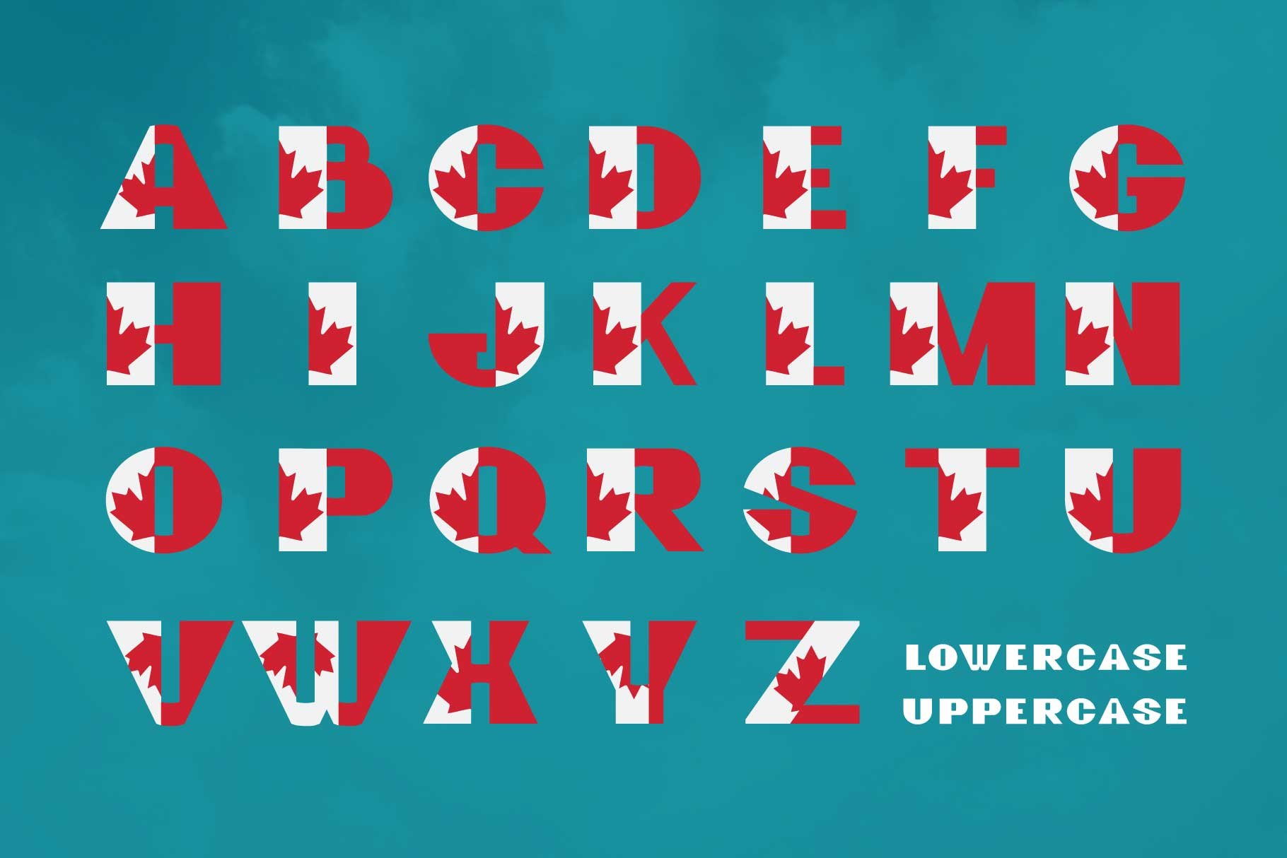 GreatCanadian-font family preview image.