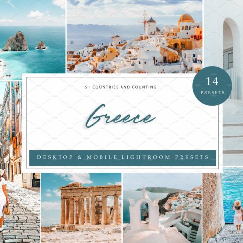 14 x Lightroom Presets, Greececover image.