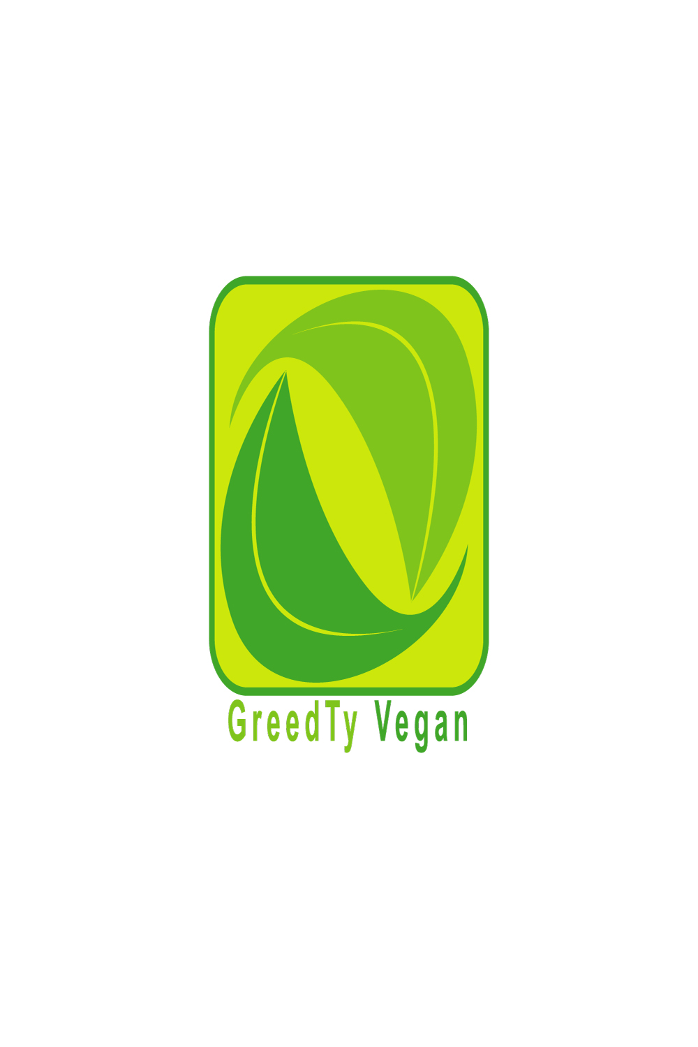 GreedTY Vegan - TShirt Print Design pinterest preview image.