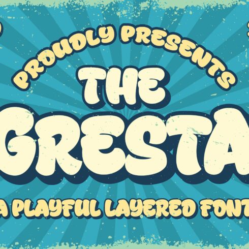 Gresta a Playful Layered Font cover image.