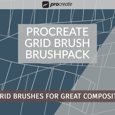 Procreate Grid Brush Brushpackcover image.