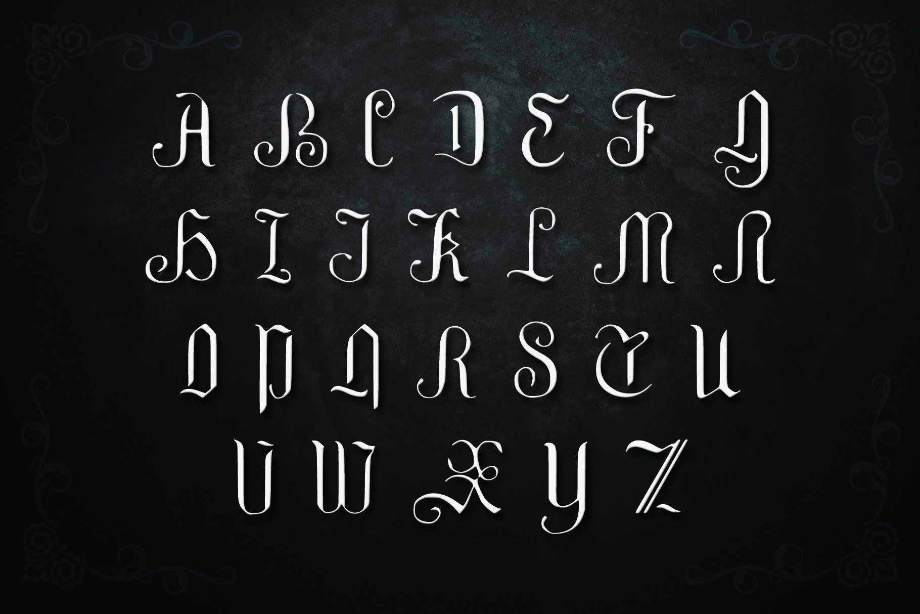 GRIFFIN, a Blackletter Typeface preview image.