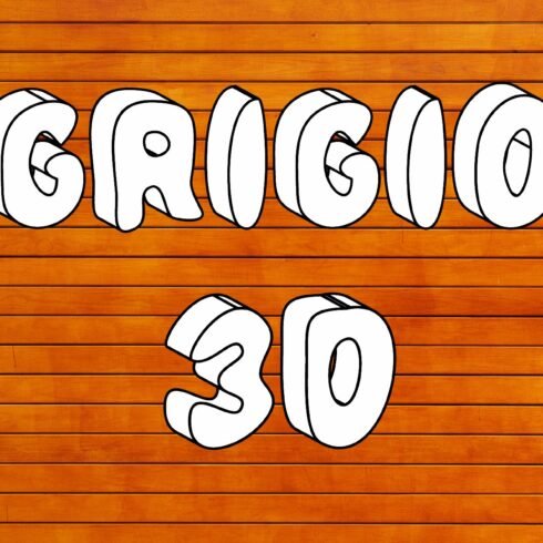 Grigio 3D SVG Color Font cover image.