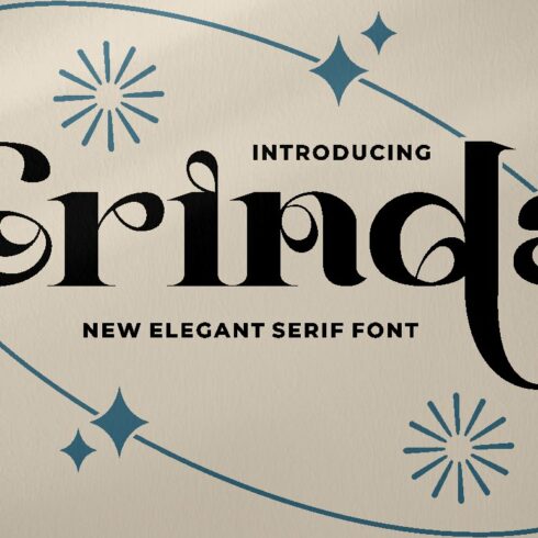 Grinda - Elegant Serif Fontcover image.