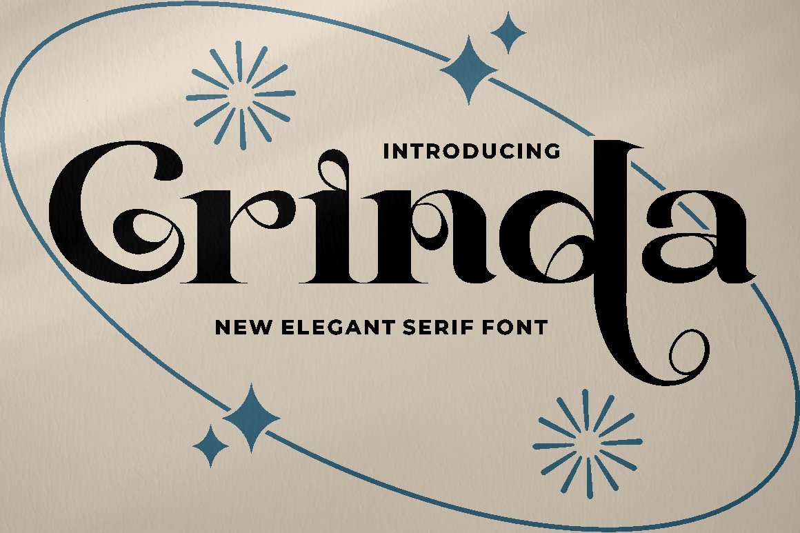 Grinda - Elegant Serif Fontcover image.