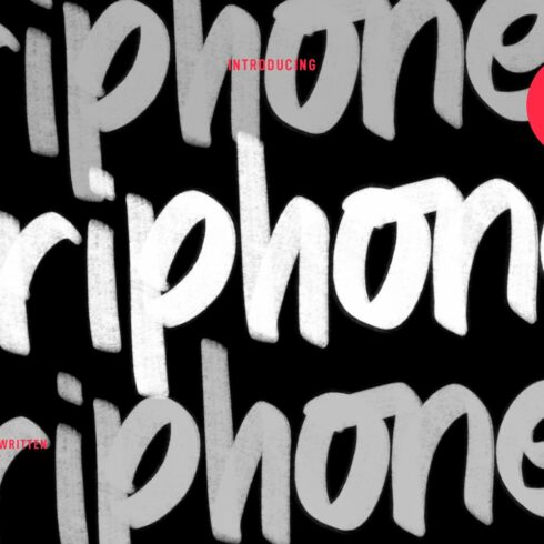 Griphones SVG Handwritten Font cover image.