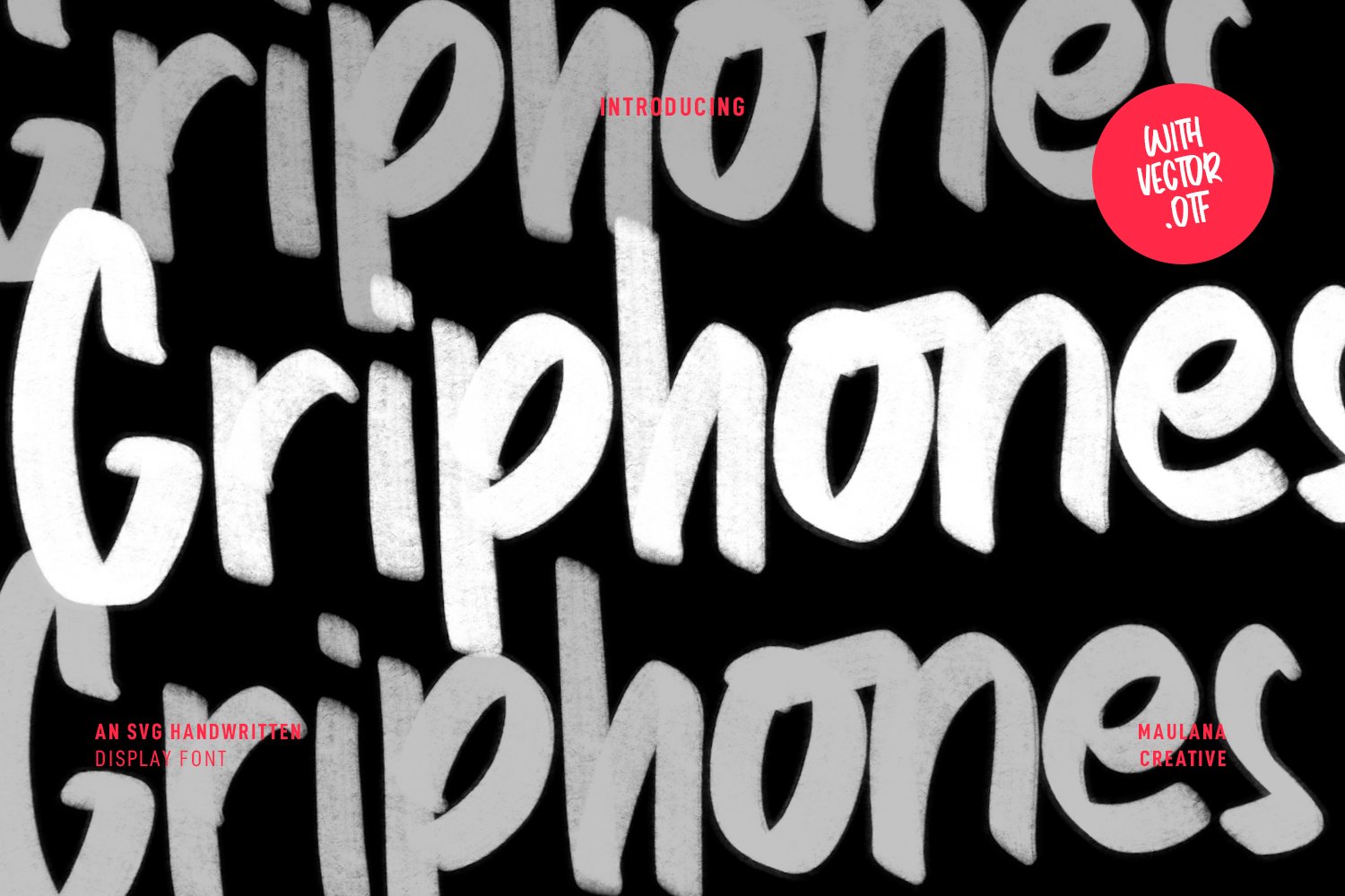 Griphones SVG Handwritten Font cover image.