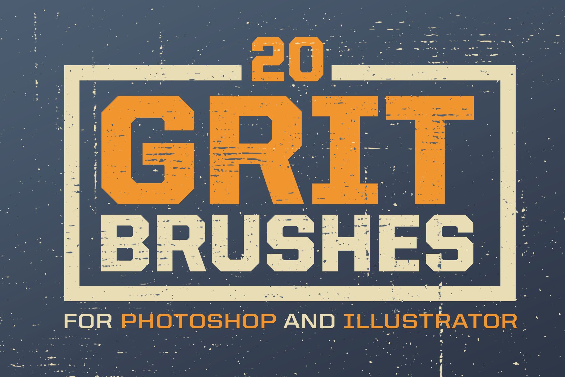 Grit Photoshop & Illustrator Brushescover image.