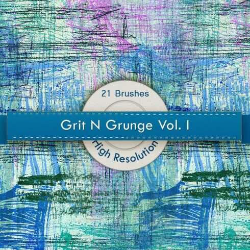 Grit N Grunge V.1 Photoshop Brushescover image.