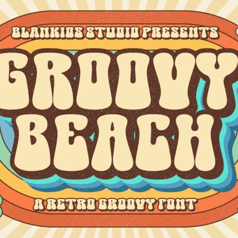 Groovy Beach a Retro Groovy Font cover image.