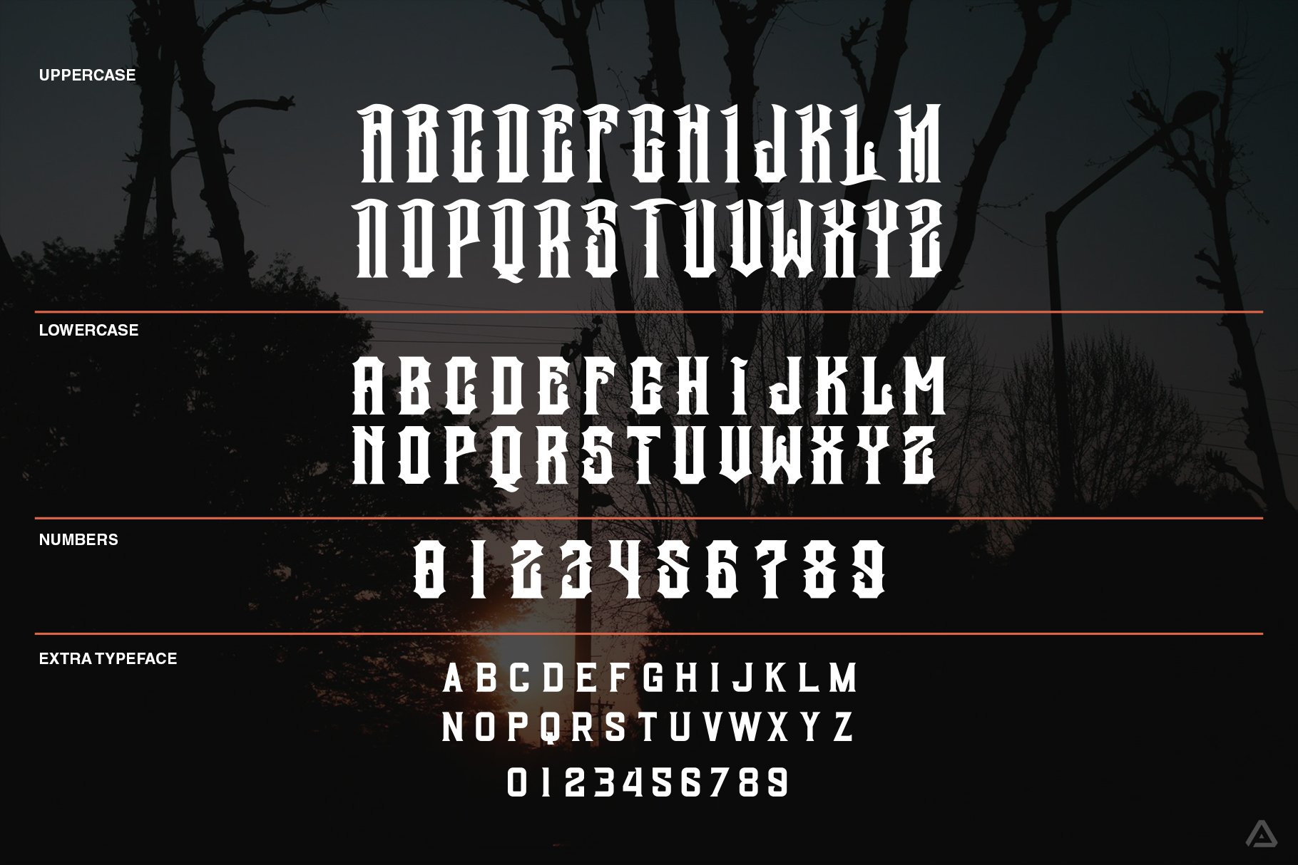 RSB VlackFink Typeface preview image.