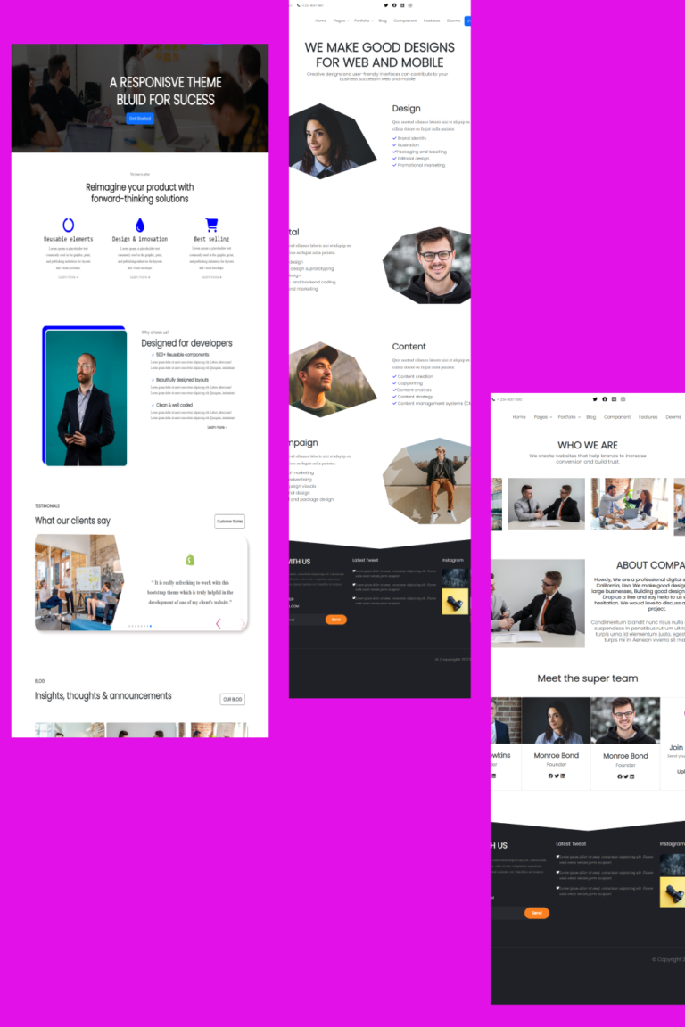 Html bootstrap5 website template.