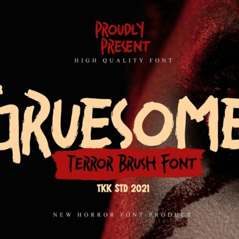 Gruesome - Horror Font cover image.