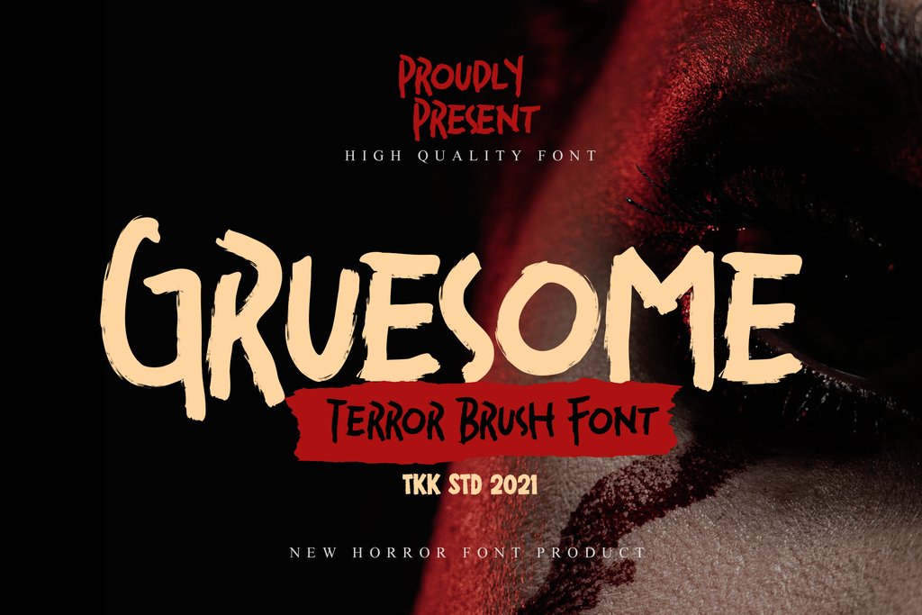 Gruesome - Horror Font cover image.