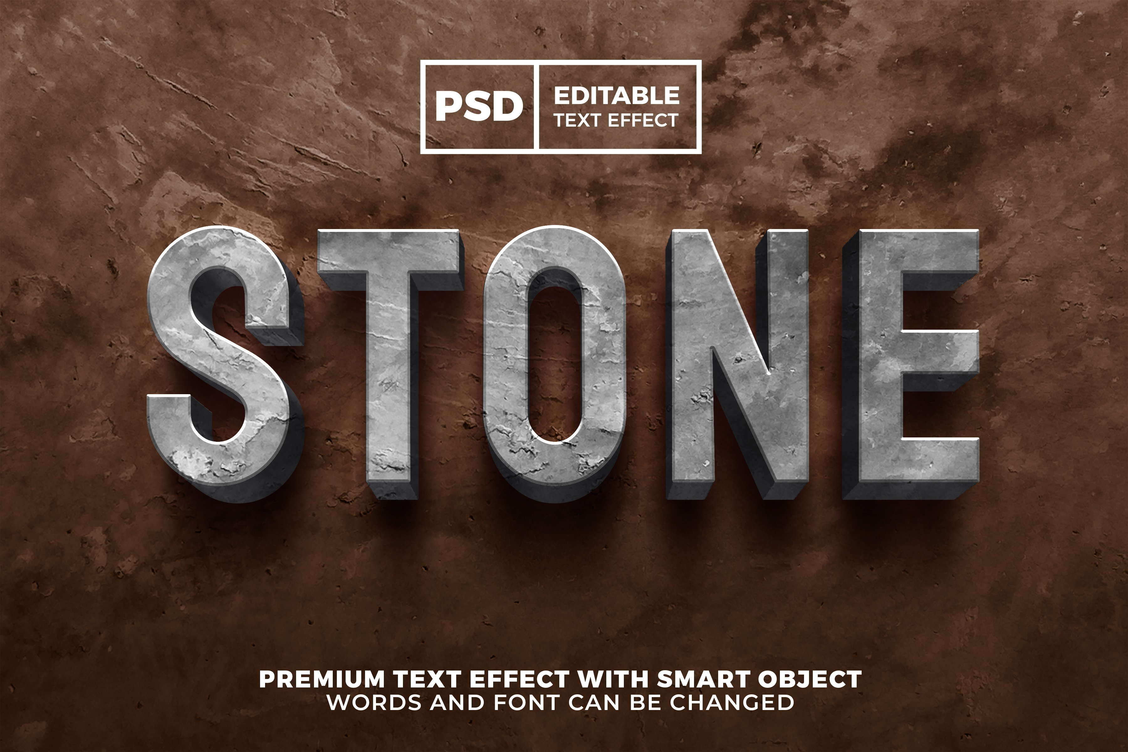 Grunge Stone 3d Text Effect Masterbundles