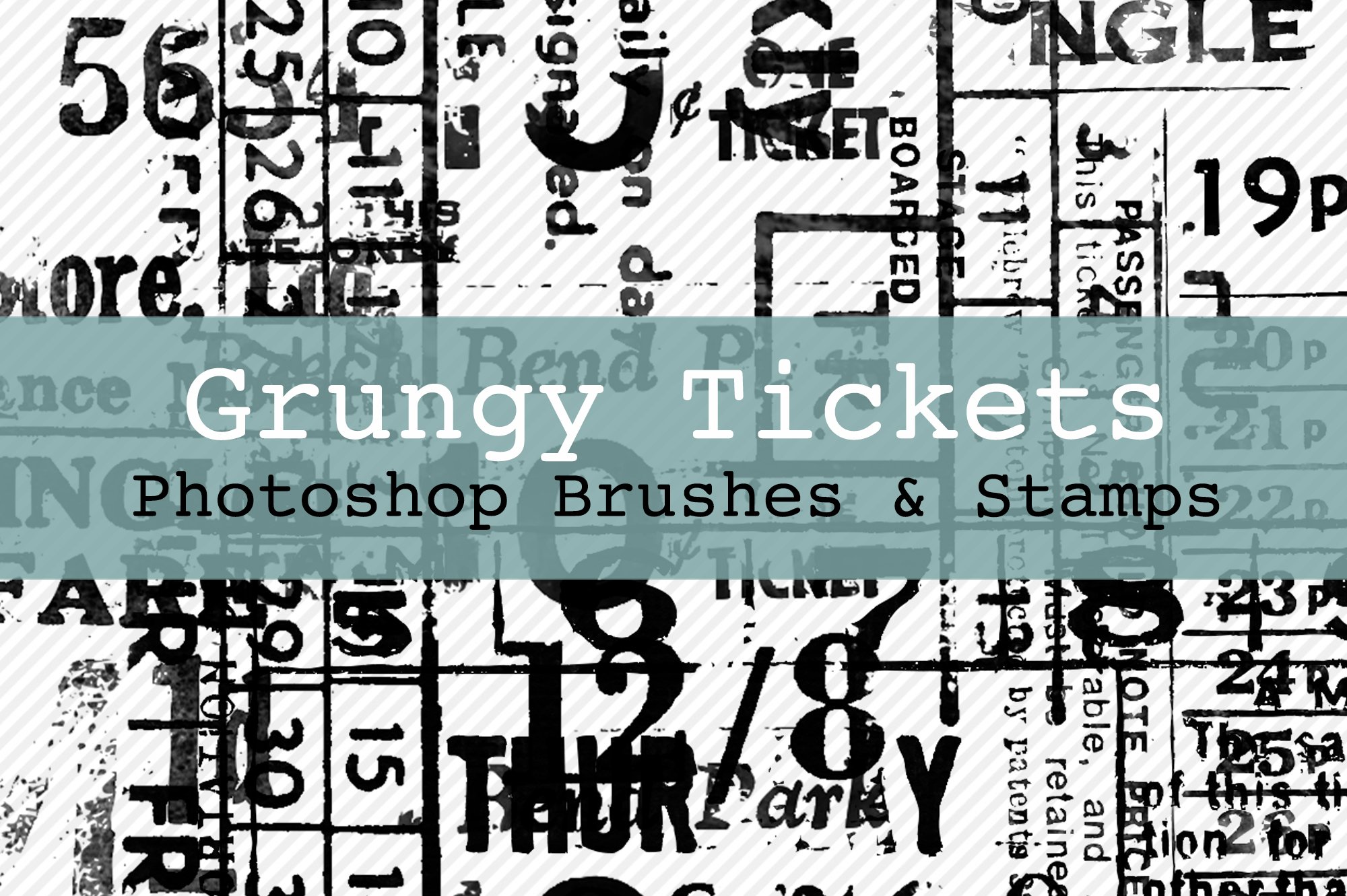 Grungy Tickets PS Brushes & Stampscover image.