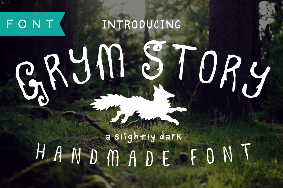 Grym Story Hand-Drawn, True Type. cover image.