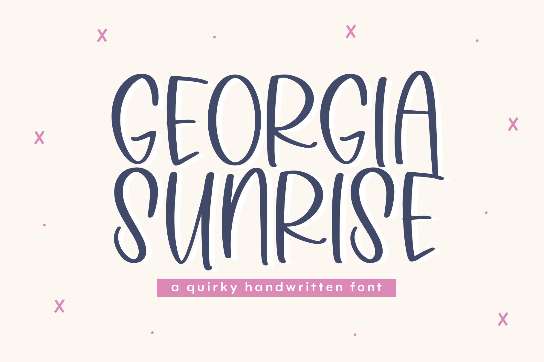 Georgia Sunrise | Handwritten Font cover image.