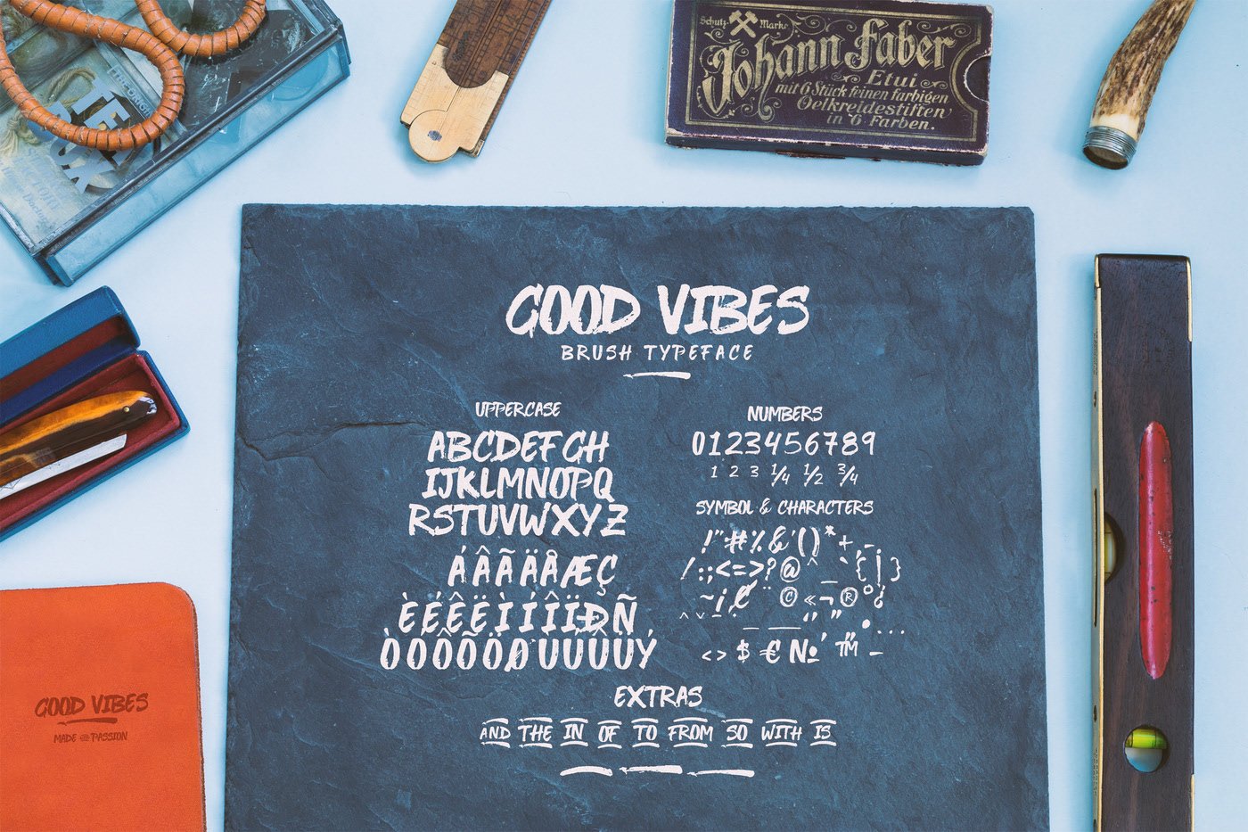 Good Vibes - Real Brush Typeface preview image.