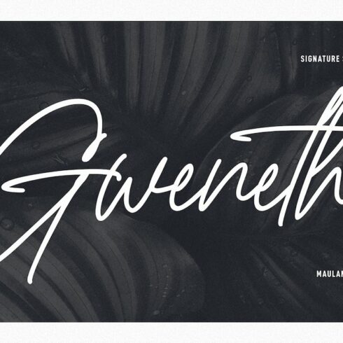 Gweneths Signature Script Font cover image.