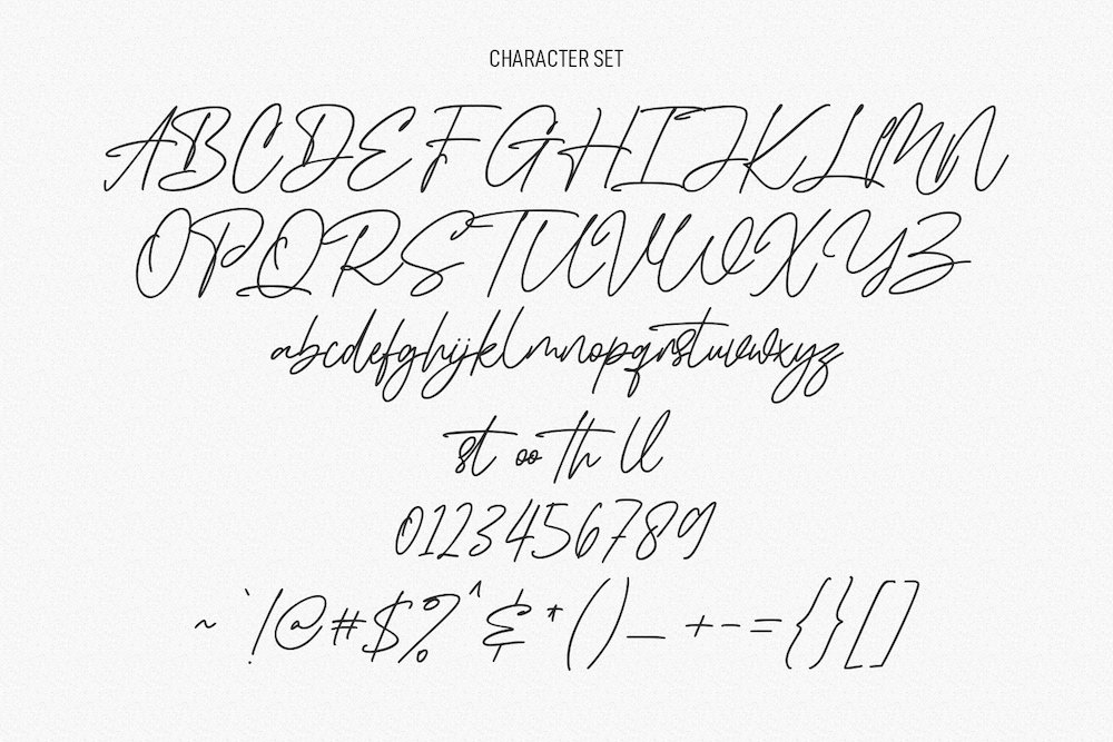 gweneths signature script font 8 681