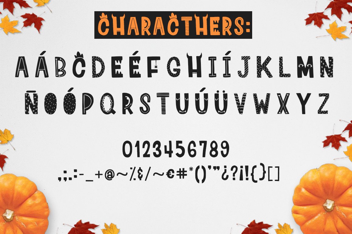 Ha-Halloween font + patterns + MORE! preview image.
