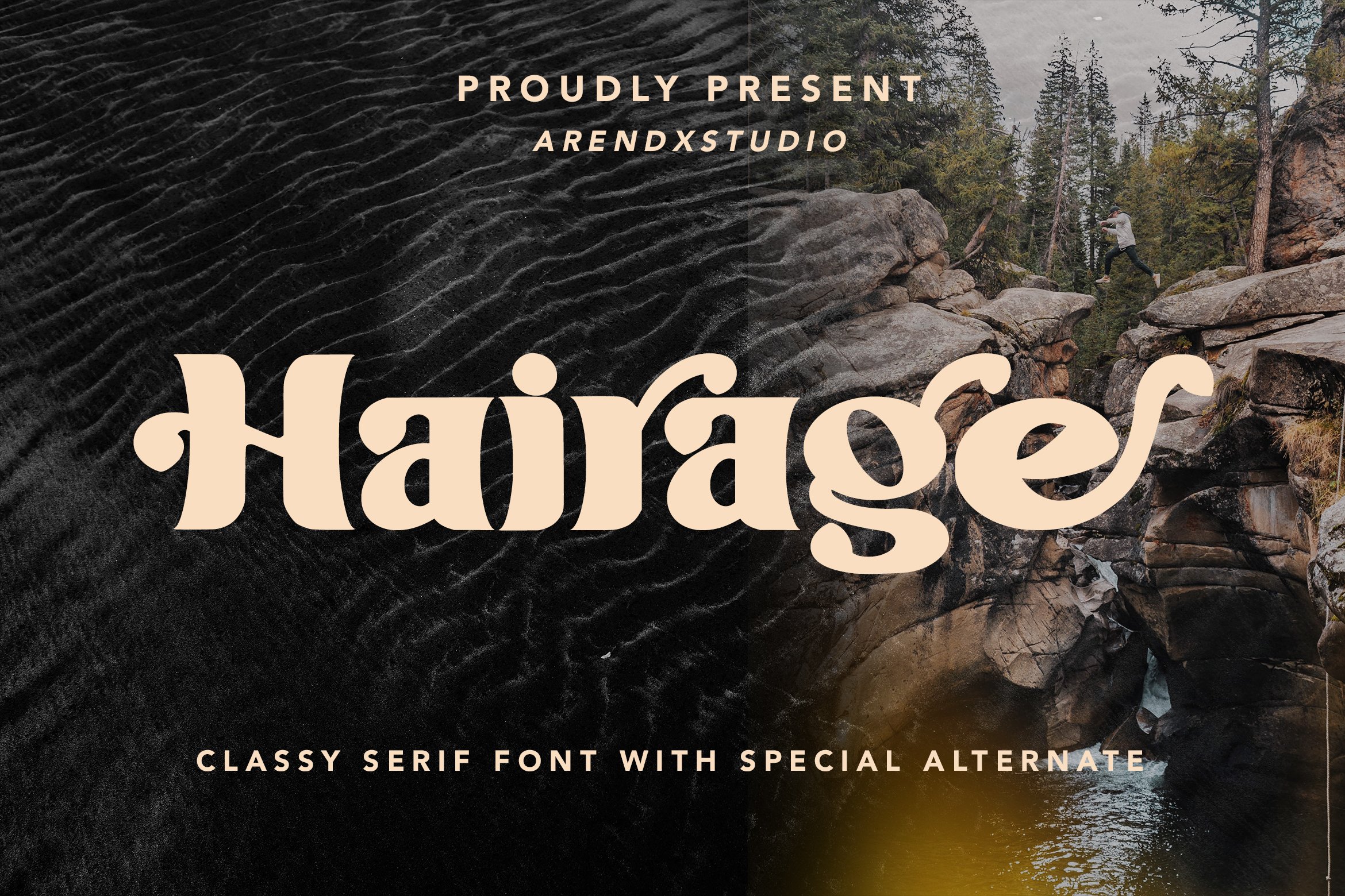 Hairage - Classy Serif Font cover image.