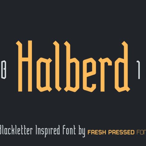 Halberd Display Font cover image.
