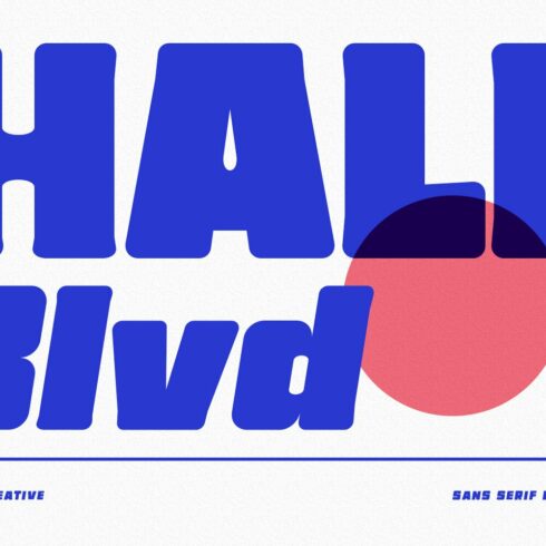 Half Blvd Display Font cover image.