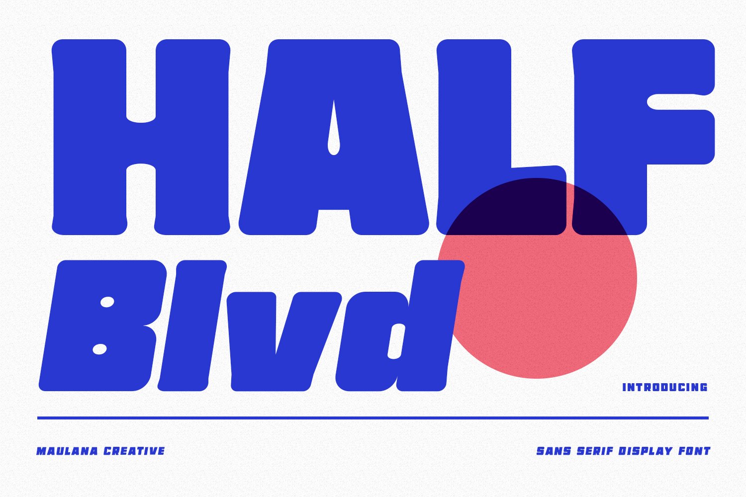 Half Blvd Display Font cover image.