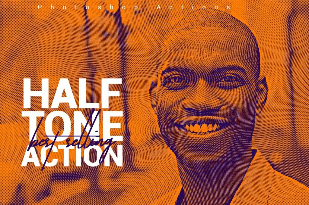 Halftone Photoshop Action – MasterBundles