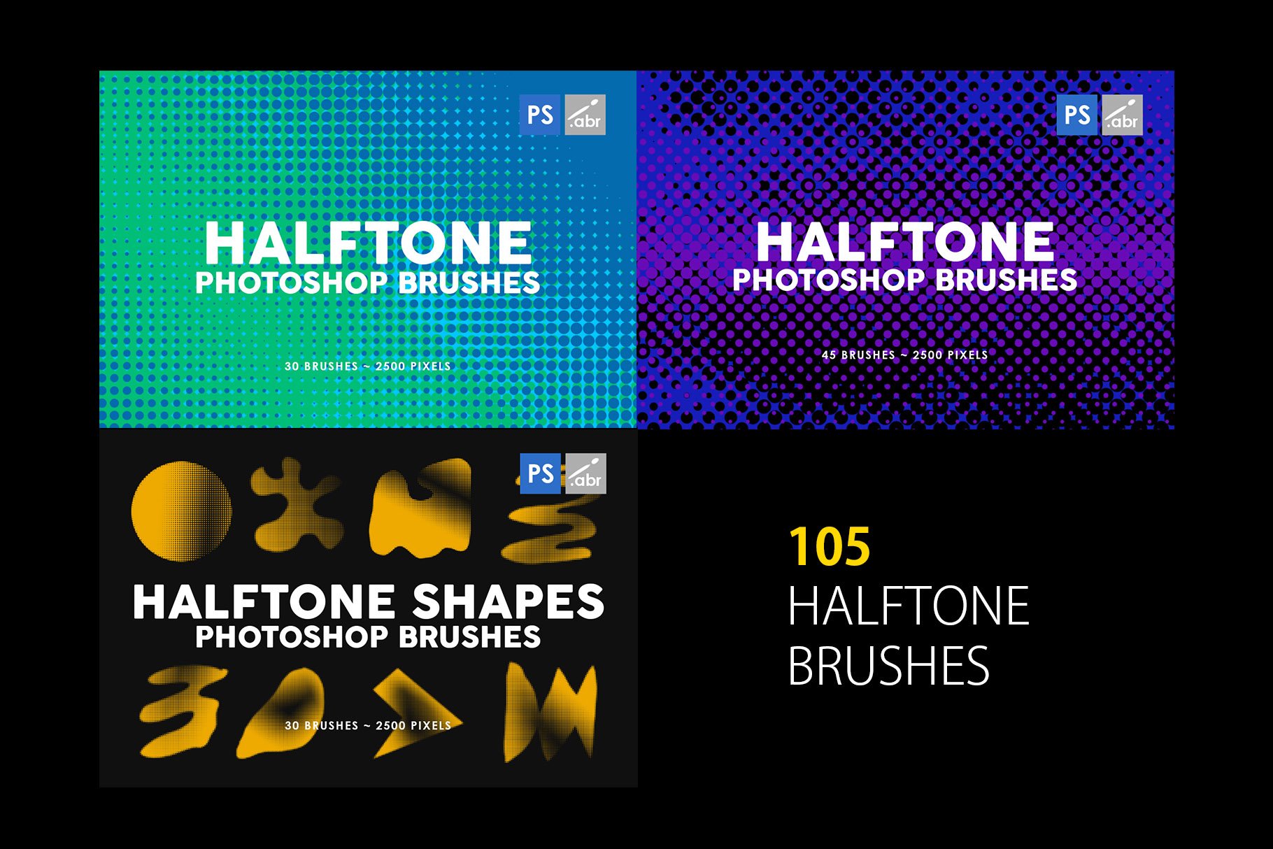 halftone brushes preview 658