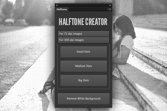 Halftone Creator Photoshop Pluginpreview image.