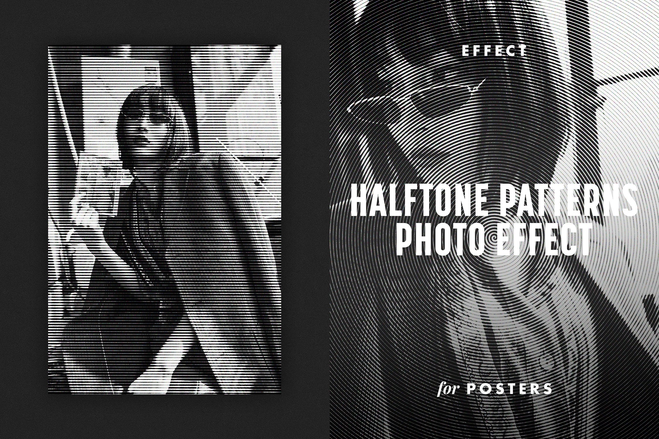 Halftone Patterns Poster Effectcover image.