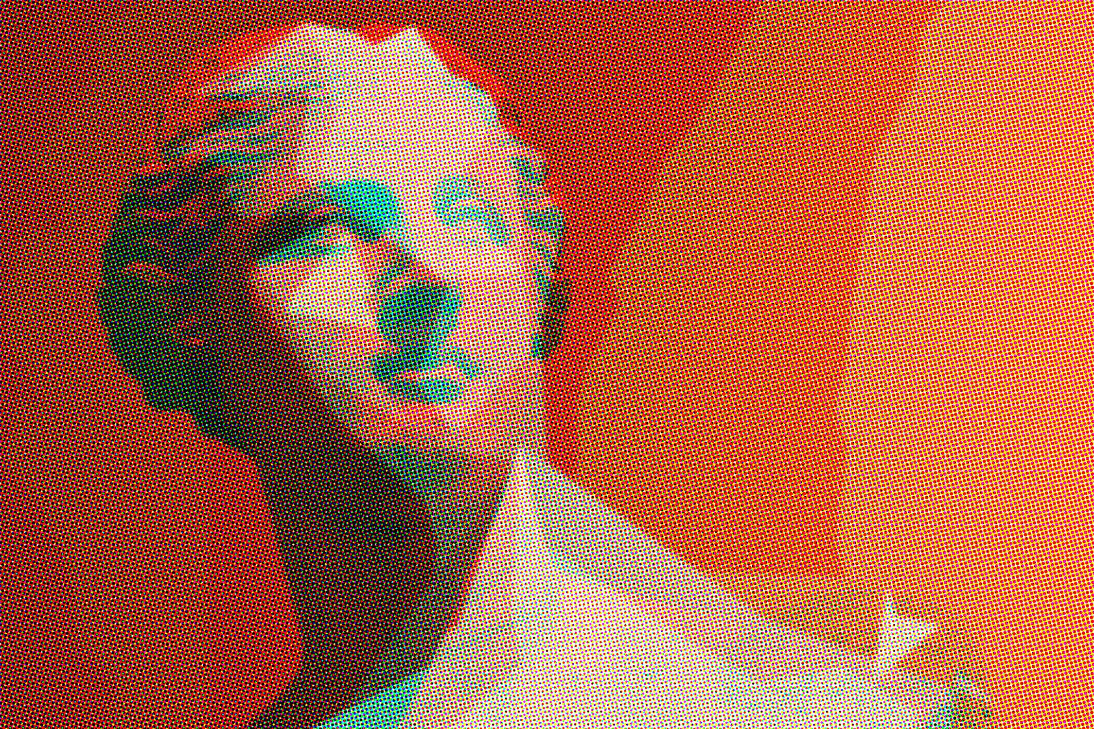 Halftone Polygon Poster Effectpreview image.